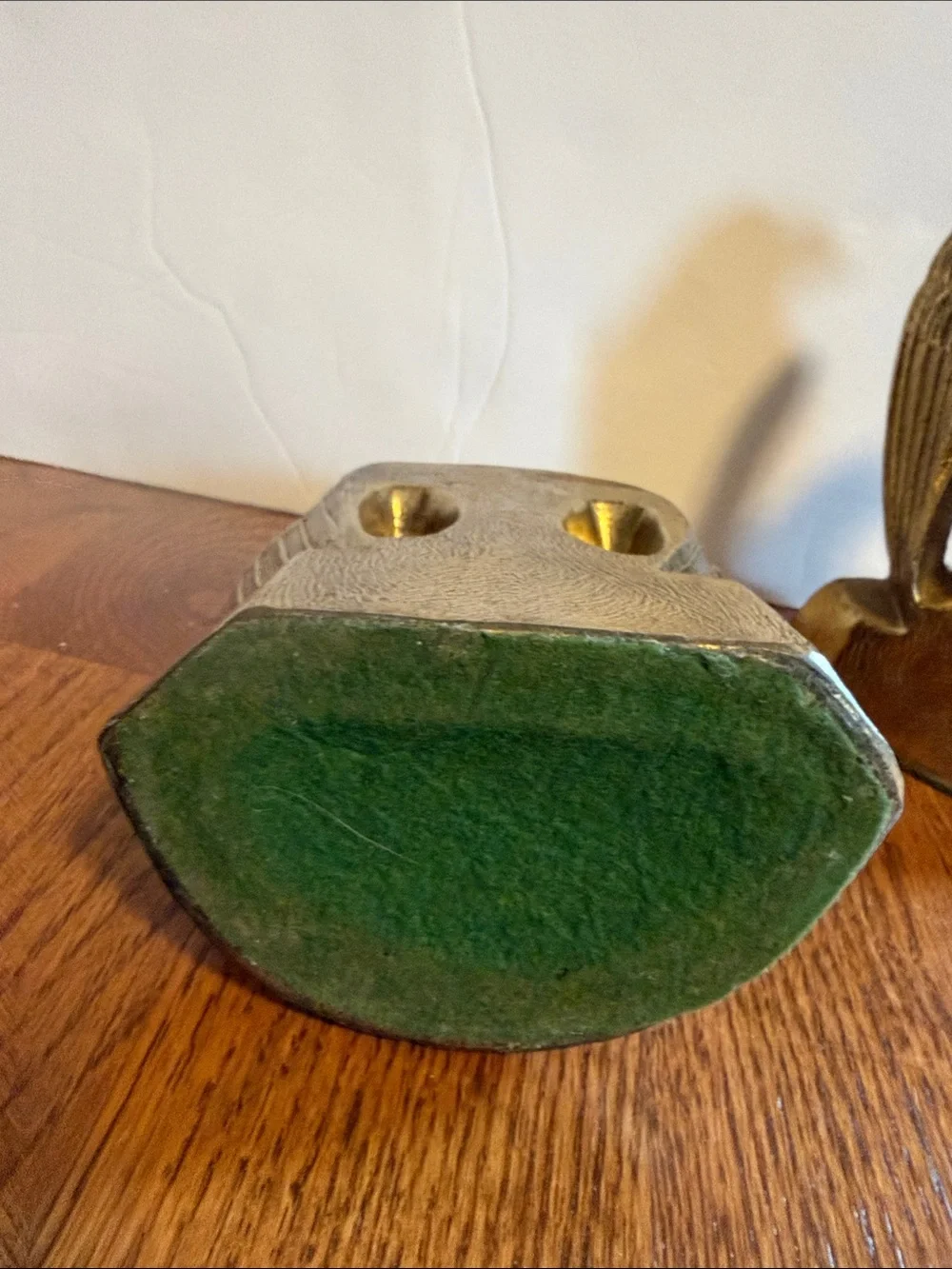 Pair of Brass Eagle Bookends - VINTAGE